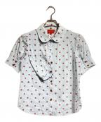 Vivienne Westwood RED LABELヴィヴィアンウエストウッドレッドレーベル）の古着「丸襟シャツ/Short sleeve shirt」｜ブルー