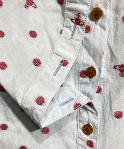 Vivienne Westwood RED LABEL（ヴィヴィアンウエストウッドレッドレーベル）Vivienne Westwood RED LABEL (ヴィヴィアンウエストウッドレッドレーベル) 丸襟シャツ/Short sleeve shirt ブルー サイズ:2の古着・服飾アイテム