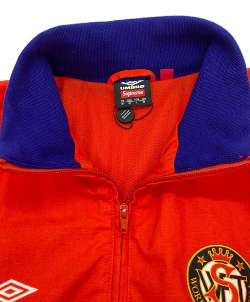 UMBRO（アンブロ）UMBRO (アンブロ) Supreme (シュプリーム) Cotton Ripstop Track Jacket オレンジ サイズ:Lの古着・服飾アイテム