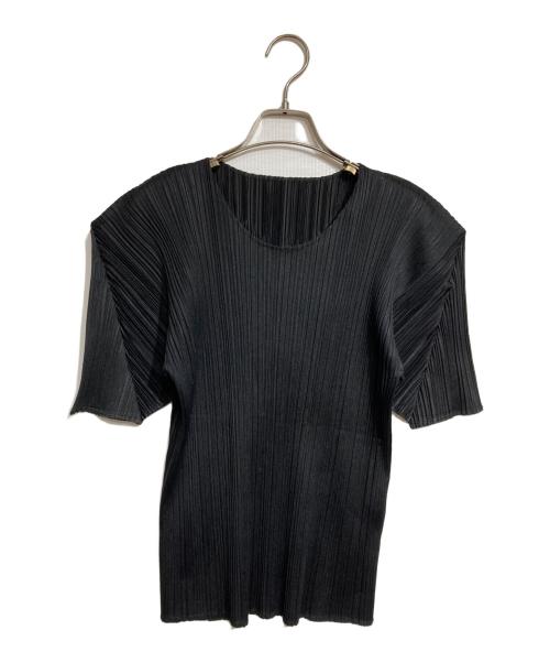 PLEATS PLEASE（プリーツプリーズ）PLEATS PLEASE (プリーツプリーズ) プリーツカットソー/Pleated cut and sew ブラック サイズ:3の古着・服飾アイテム