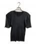 PLEATS PLEASE（プリーツプリーズ）の古着「プリーツカットソー/Pleated cut and sew」｜ブラック