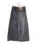 PRANK PROJECT (プランクプロジェクト) Twisted Layered Denim/ツイステッドレイヤードデニムパンツ ブラック サイズ:38：12000円