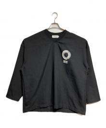 COOTIE PRODUCTIONS（クーティープロダクツ）の古着「Polyester Twill L/S Football Top/ポリエステルツイル 長袖フットボールトップ（シャツ）」｜ブラック