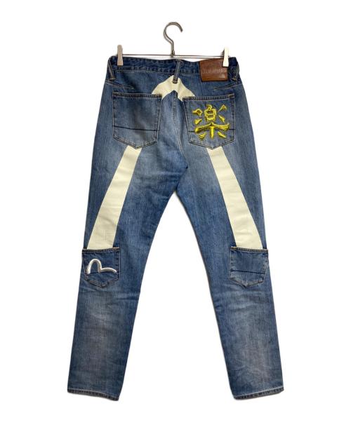 EVISU（エヴィス）EVISU (エヴィス) 大黒プリント キャロットフィット ジーンズ/Denim Pants インディゴ サイズ:30×34の古着・服飾アイテム