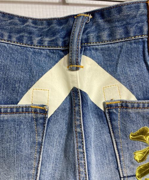 EVISU（エヴィス）EVISU (エヴィス) 大黒プリント キャロットフィット ジーンズ/Denim Pants インディゴ サイズ:30×34の古着・服飾アイテム