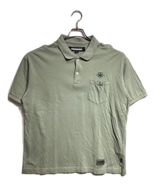 NEIGHBORHOOD（ネイバーフッド）NEIGHBORHOOD (ネイバーフッド) PIQUE CLASSIC POLOSHIRT/ピケ・クラシック・ポロシャツ SS グリーン サイズ:Lの古着・服飾アイテム