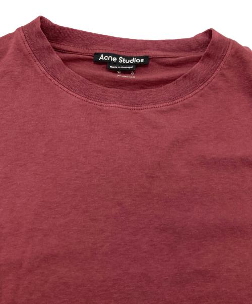 Acne studios（アクネ ストゥディオズ）Acne studios (アクネ ストゥディオズ) フェイスパッチTシャツ/Face Patch T-shirt レッド サイズ:Mの古着・服飾アイテム