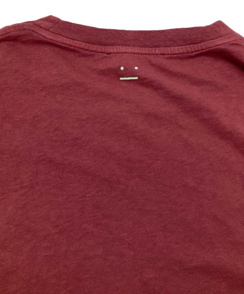 Acne studios（アクネ ストゥディオズ）Acne studios (アクネ ストゥディオズ) フェイスパッチTシャツ/Face Patch T-shirt レッド サイズ:Mの古着・服飾アイテム