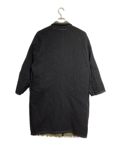 MM6 Maison Margiela（エムエムシックスメゾンマルジェラ）MM6 Maison Margiela (エムエムシックスメゾンマルジェラ) ウールリバーシブルコート / Wool reversible coat ブラック サイズ:36の古着・服飾アイテム