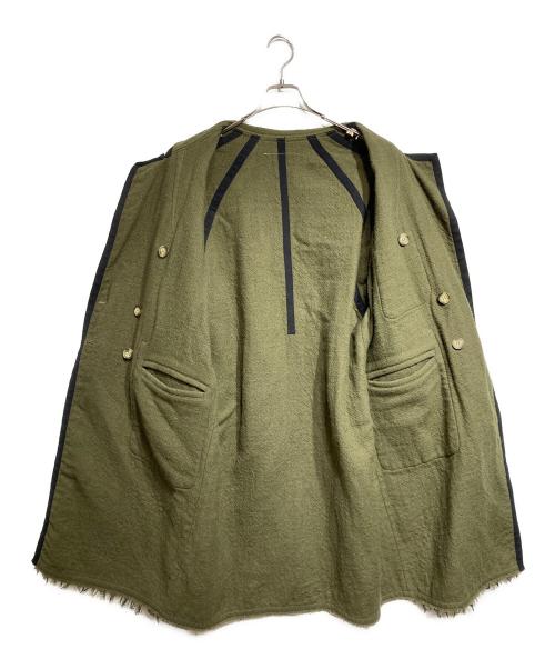 MM6 Maison Margiela（エムエムシックスメゾンマルジェラ）MM6 Maison Margiela (エムエムシックスメゾンマルジェラ) ウールリバーシブルコート / Wool reversible coat ブラック サイズ:36の古着・服飾アイテム