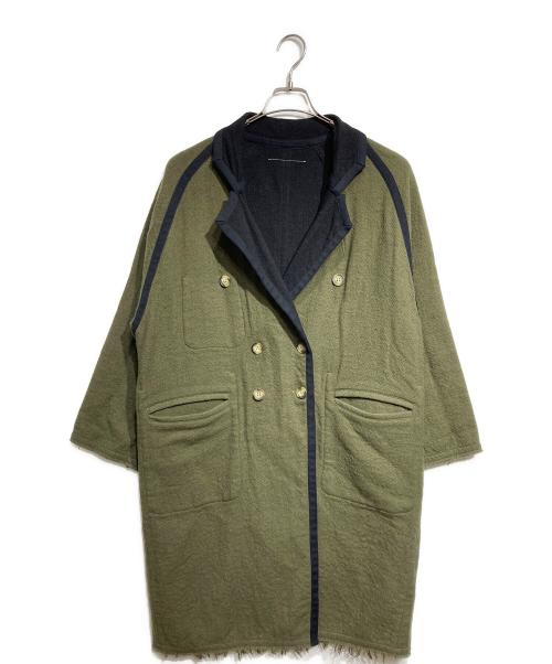MM6 Maison Margiela（エムエムシックスメゾンマルジェラ）MM6 Maison Margiela (エムエムシックスメゾンマルジェラ) ウールリバーシブルコート / Wool reversible coat ブラック サイズ:36の古着・服飾アイテム