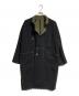MM6 Maison Margiela（エムエムシックスメゾンマルジェラ）の古着「ウールリバーシブルコート / Wool reversible coat」｜ブラック