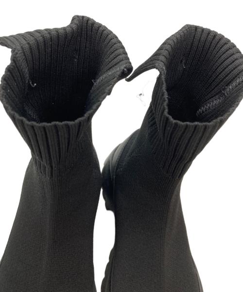 emmi eco（エミエコ）emmi eco (エミエコ) ニットブーツ/Knit boots ブラック サイズ:23.5cmの古着・服飾アイテム