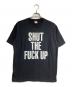 NUMBER (N)INE（ナンバーナイン）の古着「SHOUT THEFUCK UP TEE」｜ブラック