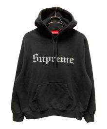 SUPREME（シュプリーム）の古着「Washed Old English Hooded Sweatshirt」｜ブラック