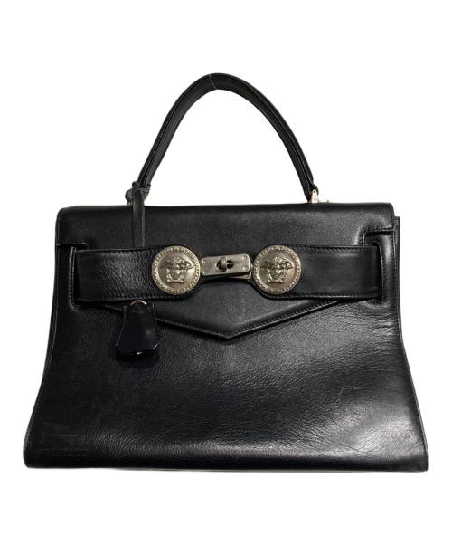 GIANNI VERSACE（ジャンニ・ヴェルサーチ）GIANNI VERSACE (ジャンニ・ヴェルサーチ) メデューサモチーフ2wayバッグ/Medusa motif ブラックの古着・服飾アイテム
