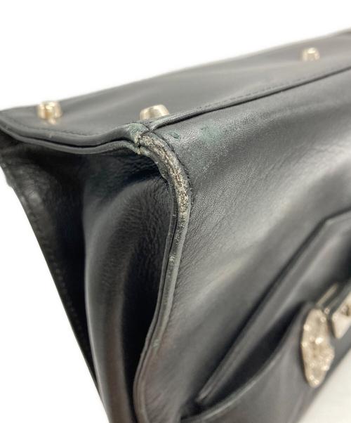 GIANNI VERSACE（ジャンニ・ヴェルサーチ）GIANNI VERSACE (ジャンニ・ヴェルサーチ) メデューサモチーフ2wayバッグ/Medusa motif ブラックの古着・服飾アイテム