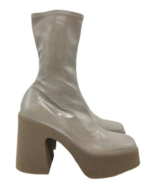 STELLA McCARTNEY（ステラマッカートニー）STELLA McCARTNEY (ステラマッカートニー) SKYLAチャンキーブーツ/スカイラ グレー サイズ:38 1/2の古着・服飾アイテム