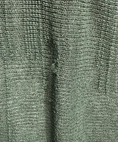 HOMME PLISSE ISSEY MIYAKE（オム プリッセ イッセイ ミヤケ）HOMME PLISSE ISSEY MIYAKE (オム プリッセ イッセイ ミヤケ) BRUSH CLOSE-UP KNIT/ブラッシュクローズアップニット グリーン サイズ:-の古着・服飾アイテム