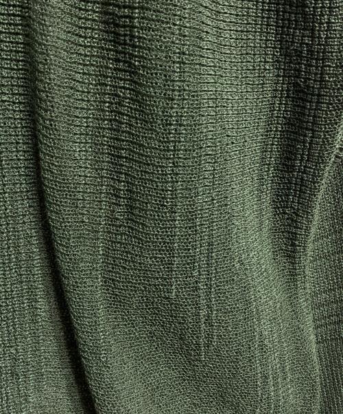 HOMME PLISSE ISSEY MIYAKE（オム プリッセ イッセイ ミヤケ）HOMME PLISSE ISSEY MIYAKE (オム プリッセ イッセイ ミヤケ) BRUSH CLOSE-UP KNIT/ブラッシュクローズアップニット グリーン サイズ:-の古着・服飾アイテム