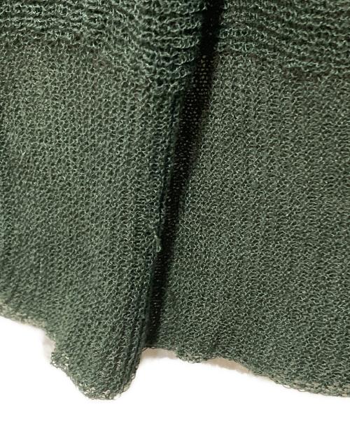 HOMME PLISSE ISSEY MIYAKE（オム プリッセ イッセイ ミヤケ）HOMME PLISSE ISSEY MIYAKE (オム プリッセ イッセイ ミヤケ) BRUSH CLOSE-UP KNIT/ブラッシュクローズアップニット グリーン サイズ:-の古着・服飾アイテム