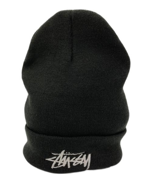 NIKE（ナイキ）NIKE (ナイキ) stussy (ステューシー) ニット帽 ブラックの古着・服飾アイテム