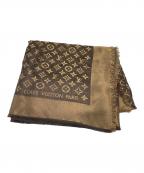 LOUIS VUITTONルイ ヴィトン）の古着「ショール・モノグラムシャイン/Monogram Shine Shawl」｜ブラウン