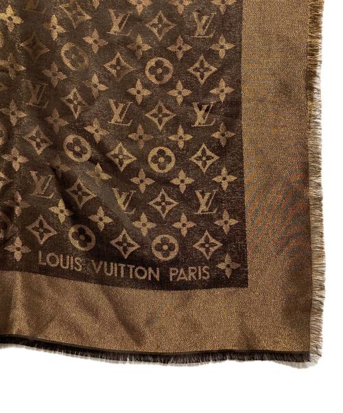 LOUIS VUITTON（ルイ ヴィトン）LOUIS VUITTON (ルイ ヴィトン) ショール・モノグラムシャイン/Monogram Shine Shawl ブラウンの古着・服飾アイテム