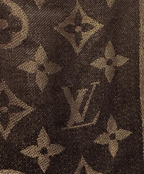 LOUIS VUITTON（ルイ ヴィトン）LOUIS VUITTON (ルイ ヴィトン) ショール・モノグラムシャイン/Monogram Shine Shawl ブラウンの古着・服飾アイテム