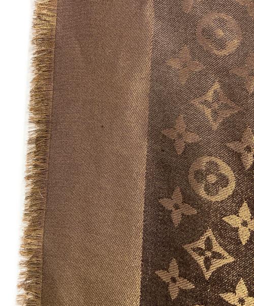 LOUIS VUITTON（ルイ ヴィトン）LOUIS VUITTON (ルイ ヴィトン) ショール・モノグラムシャイン/Monogram Shine Shawl ブラウンの古着・服飾アイテム