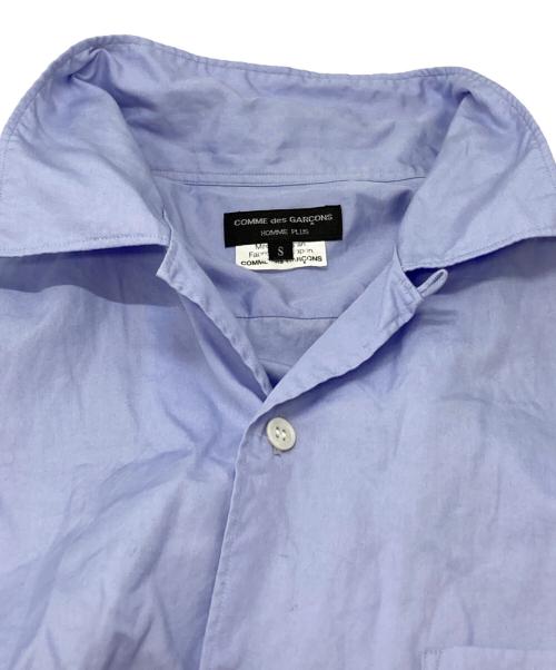 COMME des GARCONS HOMME PLUS（コムデギャルソンオムプリュス）COMME des GARCONS HOMME PLUS (コムデギャルソンオムプリュス) オープンカラーシャツ/Open Collar Shirt ブルー サイズ:Sの古着・服飾アイテム