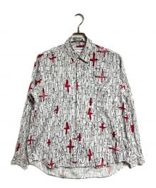 COMME des GARCONS SHIRT（コムデギャルソンシャツ）の古着「クロススタープリントシャツ/Cross Star Print Shirt」｜ホワイト