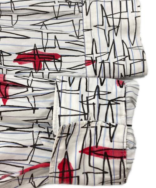 COMME des GARCONS SHIRT（コムデギャルソンシャツ）COMME des GARCONS SHIRT (コムデギャルソンシャツ) クロススタープリントシャツ/Cross Star Print Shirt ホワイト サイズ:Sの古着・服飾アイテム