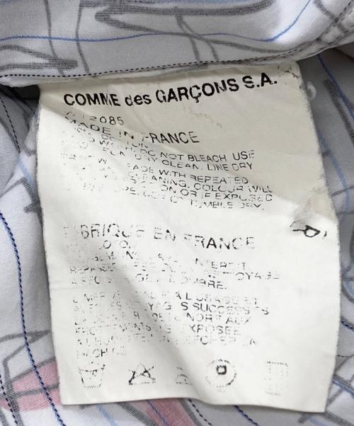 COMME des GARCONS SHIRT（コムデギャルソンシャツ）COMME des GARCONS SHIRT (コムデギャルソンシャツ) クロススタープリントシャツ/Cross Star Print Shirt ホワイト サイズ:Sの古着・服飾アイテム