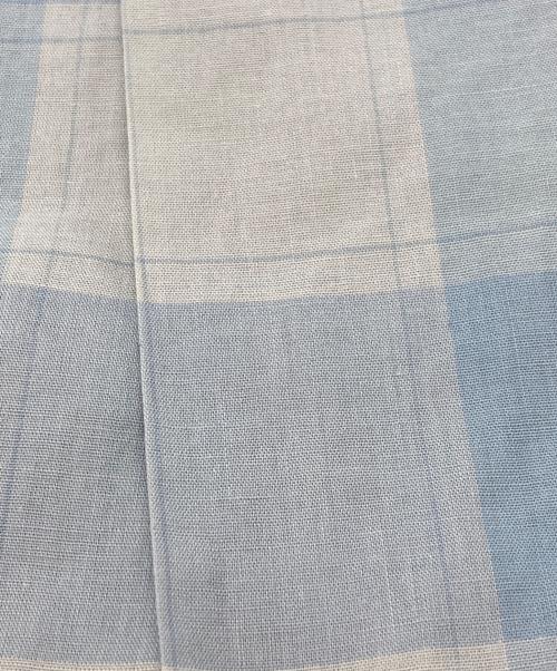 ARROW（アロー）ARROW (アロー) 絣チェックS/Sシャツ/Ikat check short ブルー サイズ:Mの古着・服飾アイテム
