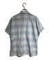 ARROW (アロー) 絣チェックS/Sシャツ/Ikat check short ブルー サイズ:M：8000円