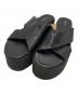 J&M DAVIDSON（ジェイ＆エム デヴィッドソン）の古着「ウェッジソールサンダル / Wedge-sole sandals」｜ブラック