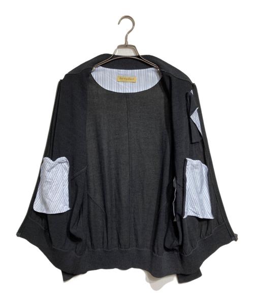 the Shepherd（ザシェパード）the Shepherd (ザシェパード) UNDERCOVER (アンダーカバー) 和紙混ジップジャケット/Washi paper blend zip jacket ブラック サイズ:4の古着・服飾アイテム