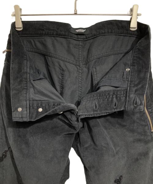 UNDERCOVER（アンダーカバー）UNDERCOVER (アンダーカバー) ドリップビーズ加工 コーデュロイパンツ/Drip Beaded Corduroy Pants ブラック サイズ:3の古着・服飾アイテム