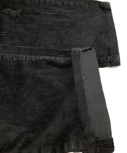 UNDERCOVER（アンダーカバー）UNDERCOVER (アンダーカバー) ドリップビーズ加工 コーデュロイパンツ/Drip Beaded Corduroy Pants ブラック サイズ:3の古着・服飾アイテム