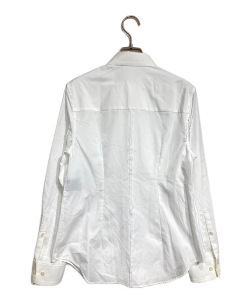 UNDERCOVER（アンダーカバー）UNDERCOVER (アンダーカバー) フローラルエンブロイダリー コットンシャツ/Floral Embroidery Cotton Shirt ホワイト サイズ:1の古着・服飾アイテム