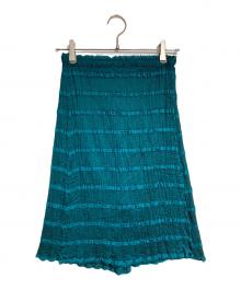 me ISSEY MIYAKE（ミーイッセイ ミヤケ）の古着「プリーツスカート/Pleated skirt」｜グリーン