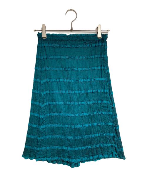 me ISSEY MIYAKE（ミーイッセイ ミヤケ）me ISSEY MIYAKE (ミーイッセイ ミヤケ) プリーツスカート/Pleated skirt グリーン サイズ:Freeの古着・服飾アイテム