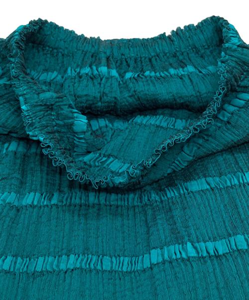 me ISSEY MIYAKE（ミーイッセイ ミヤケ）me ISSEY MIYAKE (ミーイッセイ ミヤケ) プリーツスカート/Pleated skirt グリーン サイズ:Freeの古着・服飾アイテム