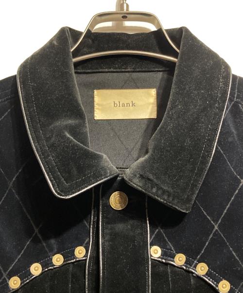 BLANK（ブランク）BLANK (ブランク) ベルベットウエスタンジャケット/Velvet Western Jacket ブラック サイズ:2の古着・服飾アイテム