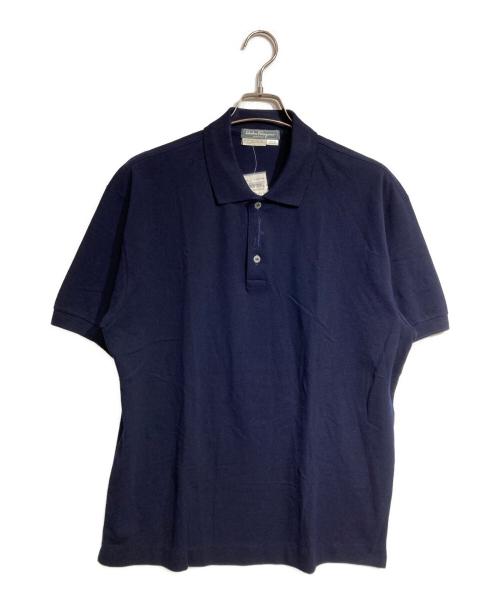 Salvatore Ferragamo（サルヴァトーレ フェラガモ）Salvatore Ferragamo (サルヴァトーレ フェラガモ) ロゴ刺繍ポロシャツ/Logo embroidered polo shirt ネイビー サイズ:OSの古着・服飾アイテム