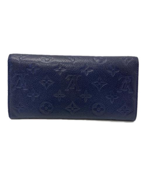 LOUIS VUITTON（ルイ ヴィトン）LOUIS VUITTON (ルイ ヴィトン) 2つ折り財布/Wallet ネイビーの古着・服飾アイテム