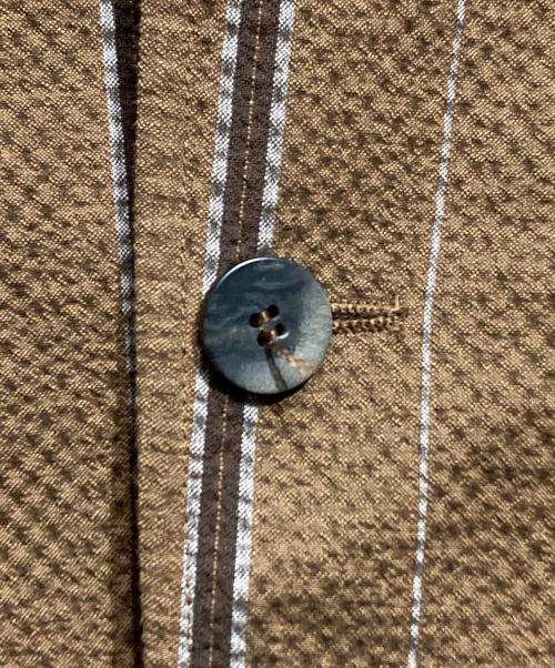 T-Jacket（ティージャケット）T-JACKET (ティージャケット) シアサッカーセットアップ/Seersucker Co-ord Set ブラウン サイズ:Mの古着・服飾アイテム