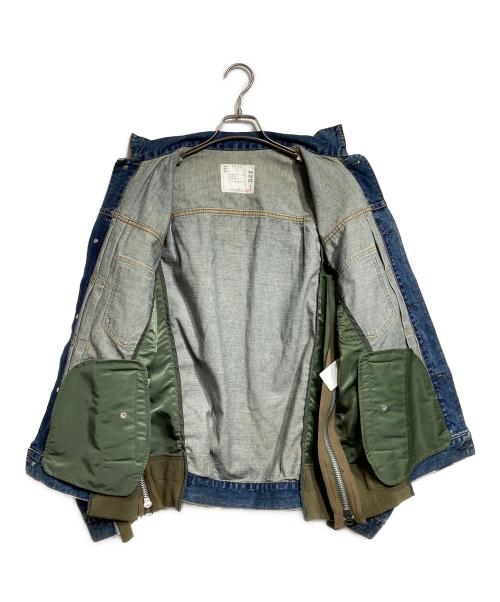 sacai（サカイ）sacai (サカイ) Denim x MA-1 Jacket/デニム × MA-1 ジャケット インディゴ サイズ:2の古着・服飾アイテム