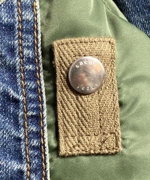 sacai（サカイ）sacai (サカイ) Denim x MA-1 Jacket/デニム × MA-1 ジャケット インディゴ サイズ:2の古着・服飾アイテム